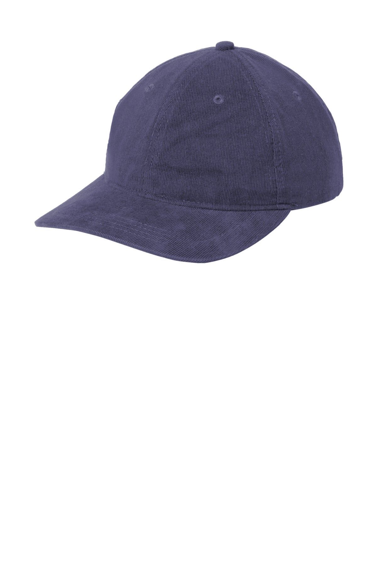 Port Authority Light Corduroy Dad Cap C973 in Dress Blue Navy