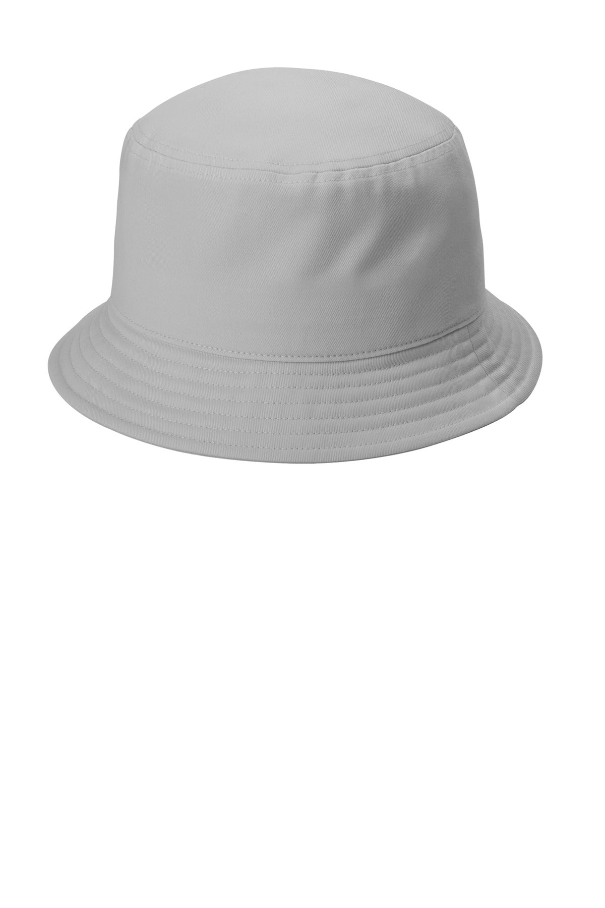 Port Authority Twill Short Brim Bucket Hat C976 in Gusty Grey