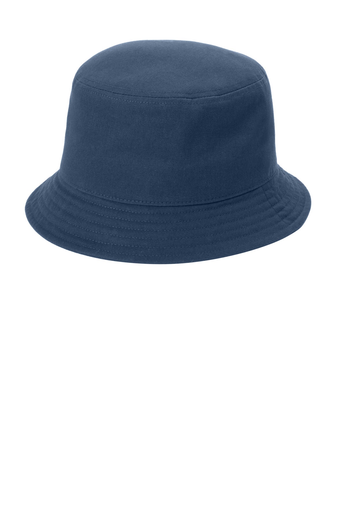 Port Authority Twill Short Brim Bucket Hat C976 in River Blue Navy
