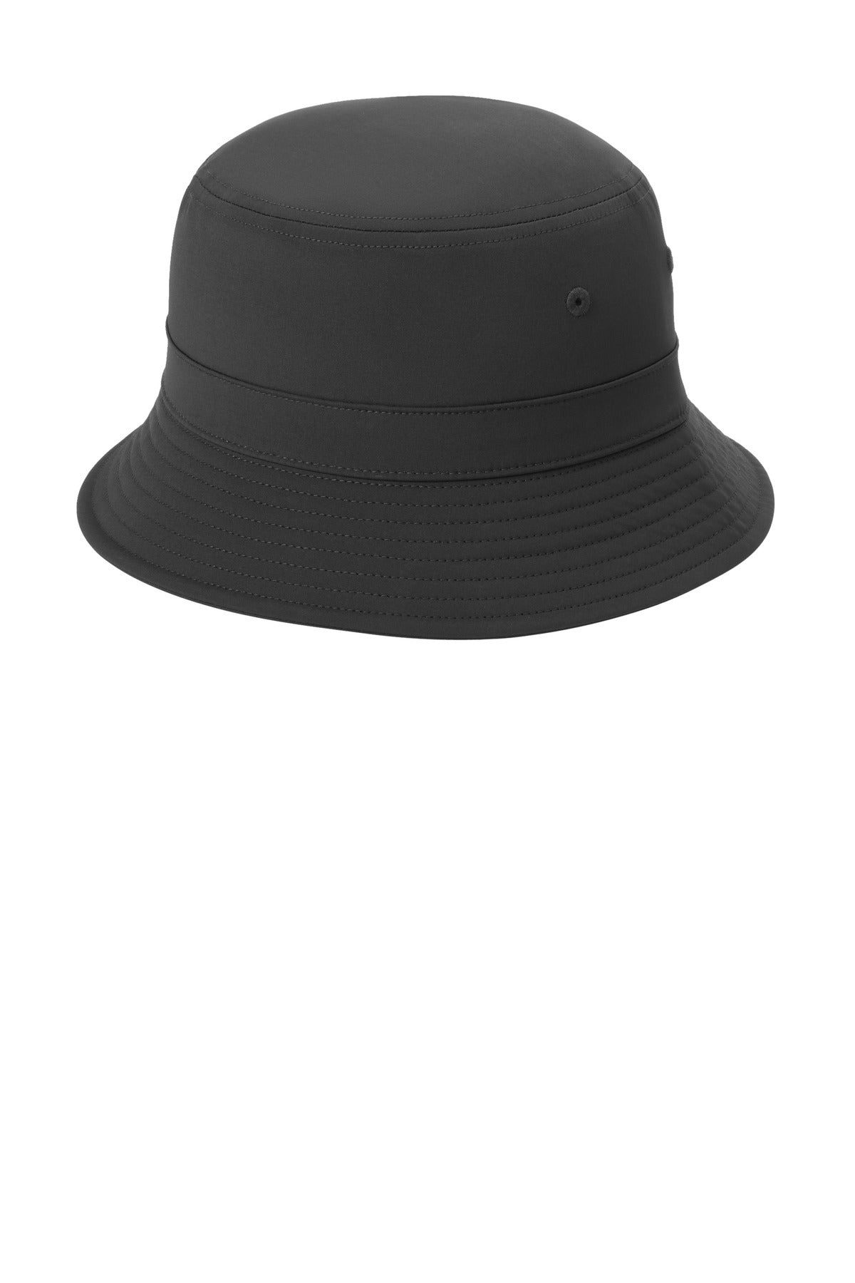 Port Authority Poly Bucket Hat C980 in Black