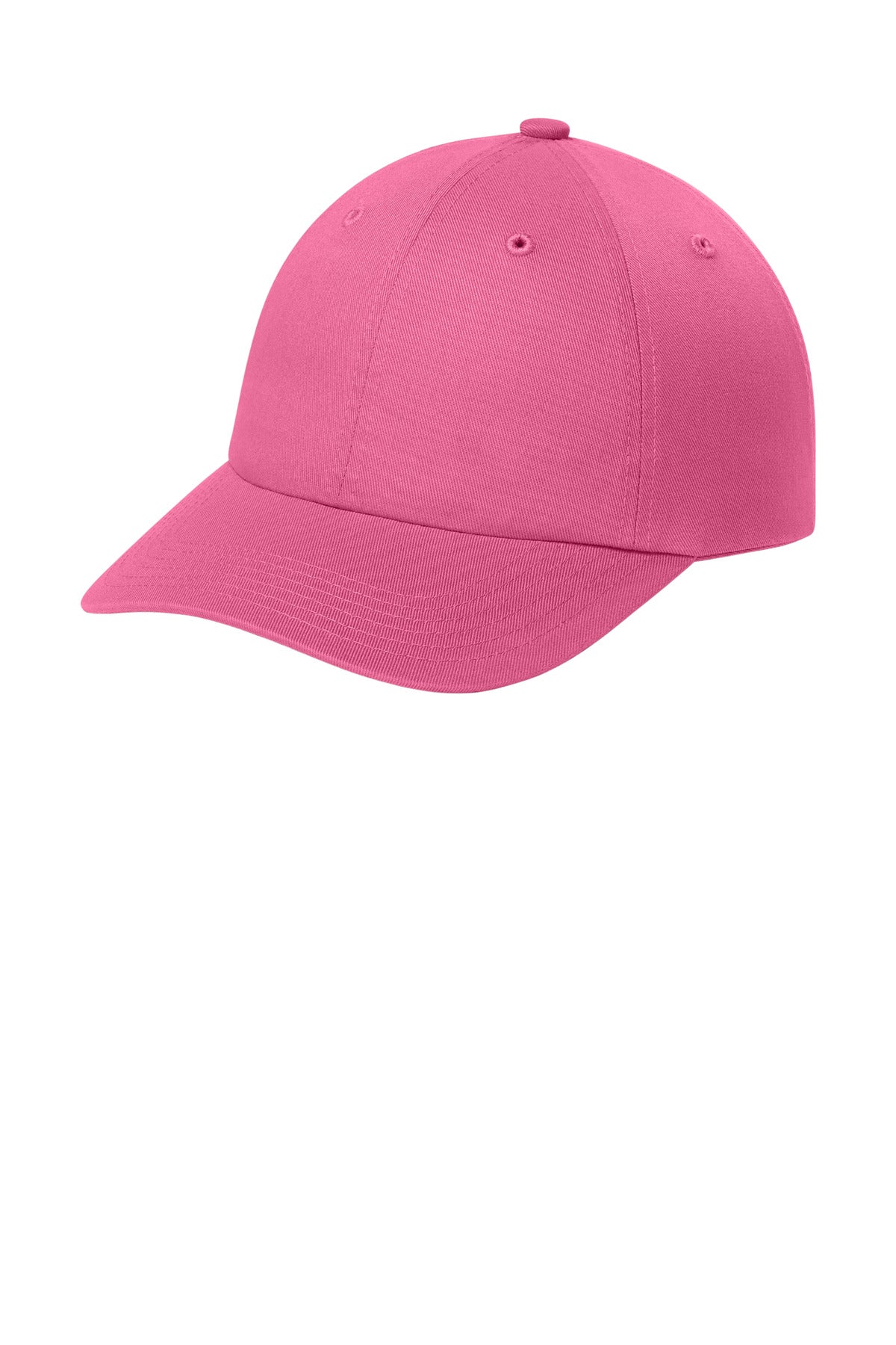 Port Authority Wearever Unstructured Twill Snapback Cap C992 in Awareness Pink