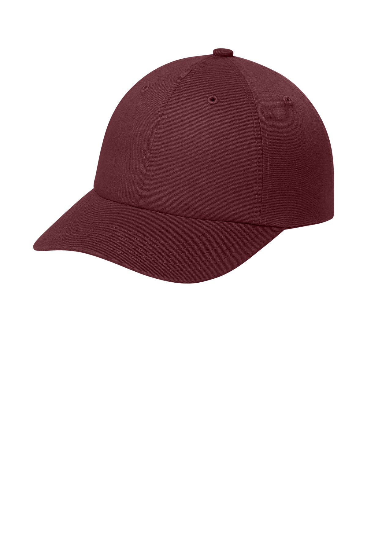 Port Authority Wearever Unstructured Twill Snapback Cap C992 in Burgundy