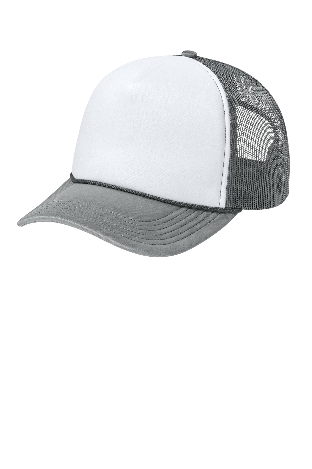 Port Authority Foam Truck'N Cap C993 in White/ Deep Smoke/ Deep Smoke