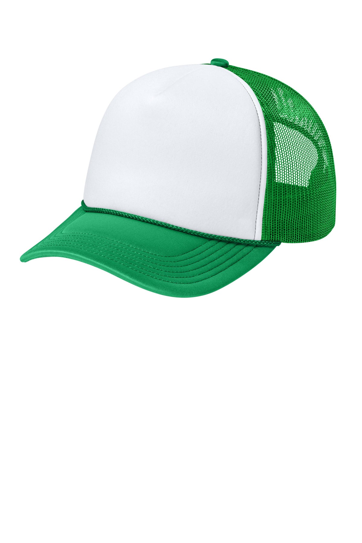 Port Authority Foam Truck'N Cap C993 in White/ True Kelly Green/ True Kelly Green