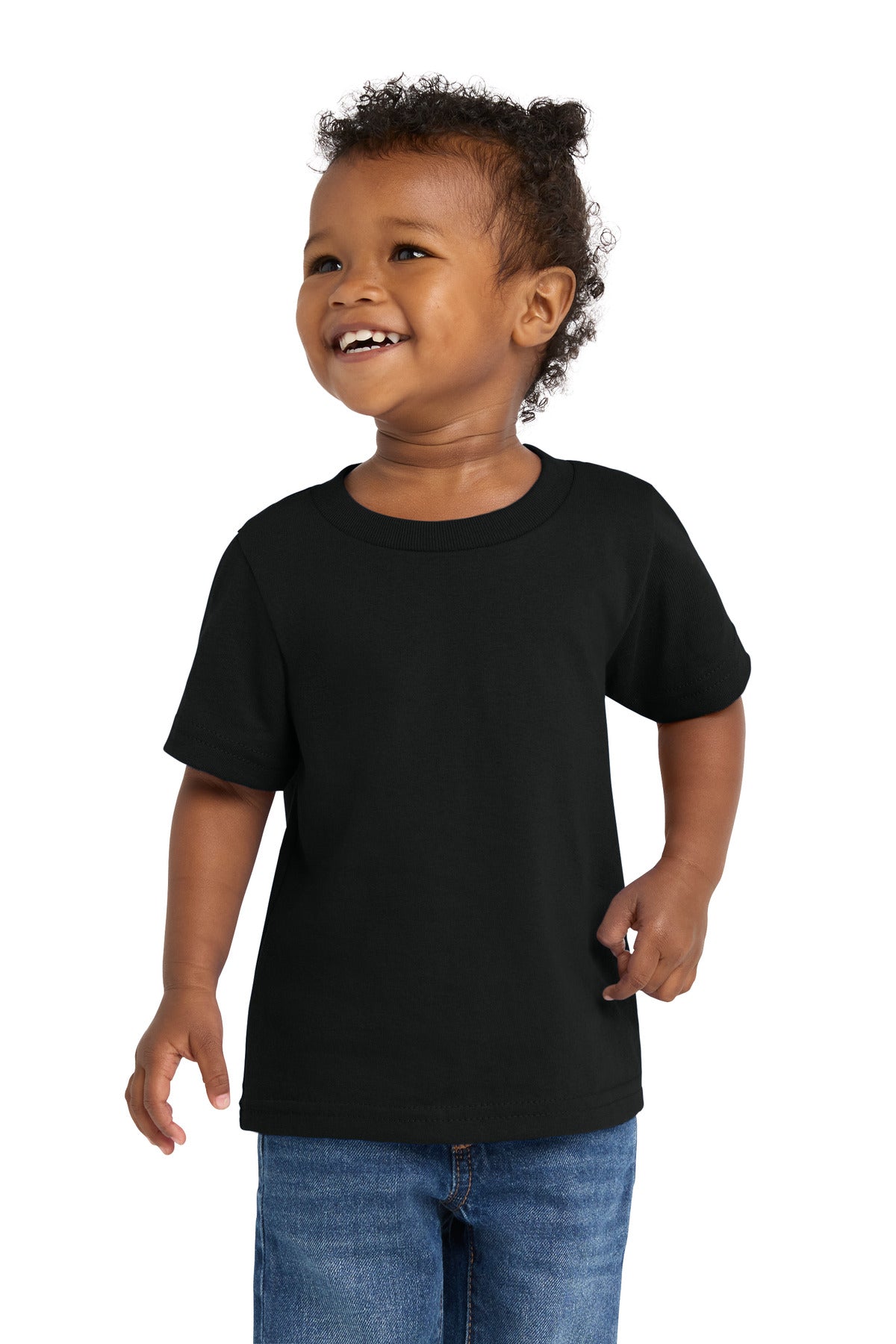 Port & Co Infant Core Cotton Tee. CAR54I in Jet Black