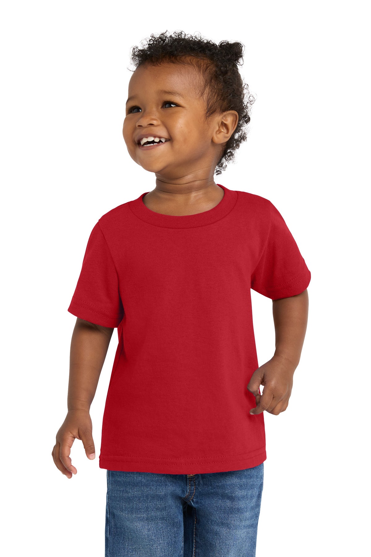 Port & Co Infant Core Cotton Tee. CAR54I in Red
