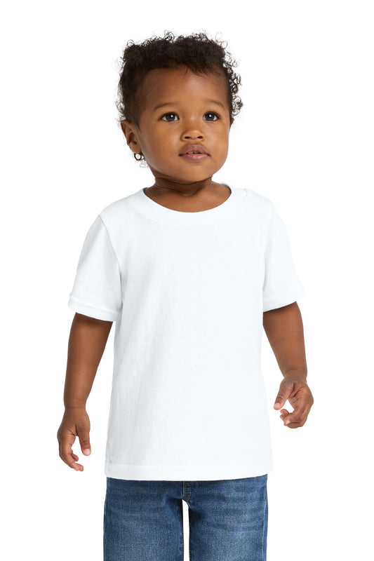 Port & Co Infant Core Cotton Tee. CAR54I in White