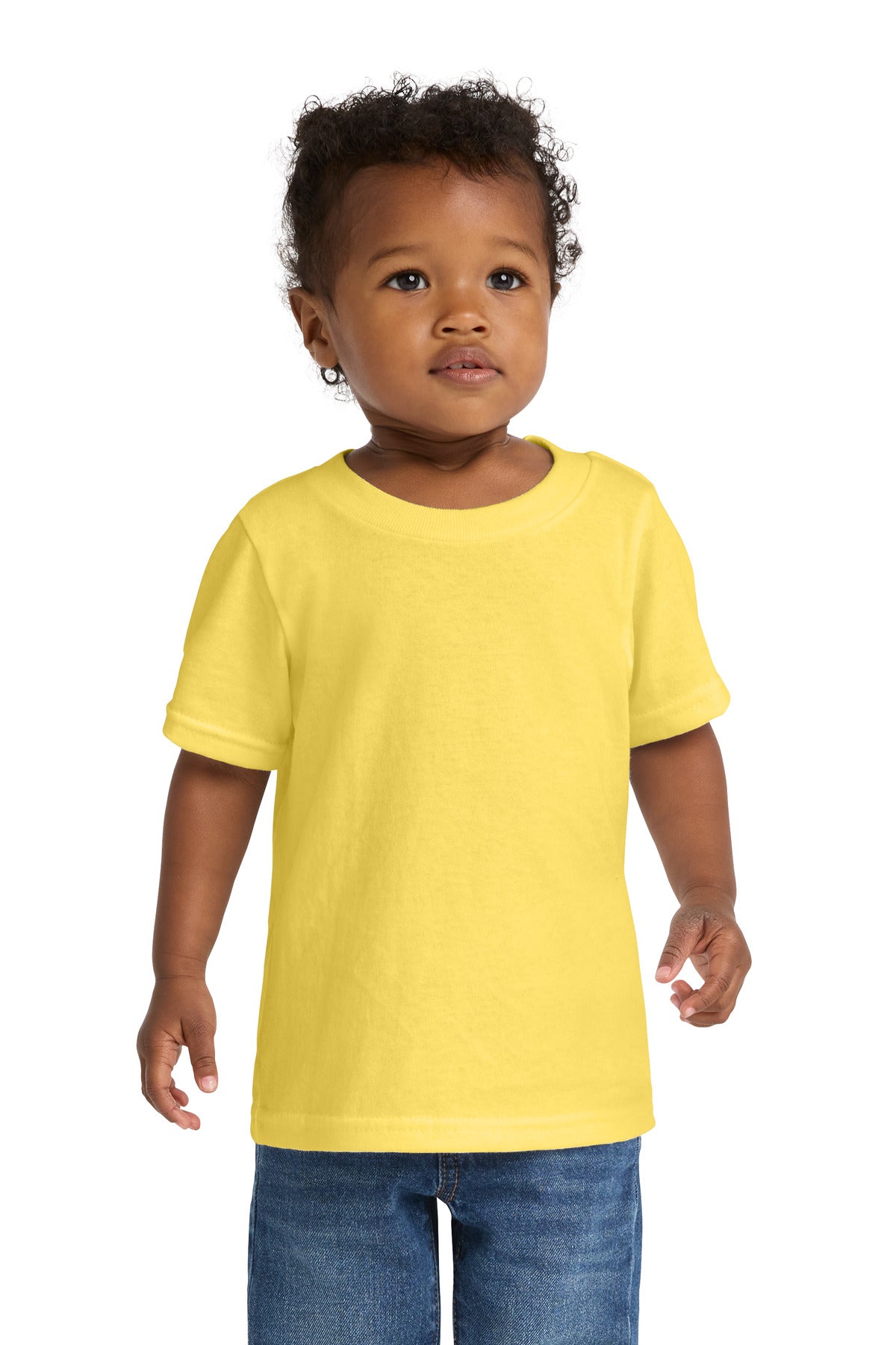 Port & Co Infant Core Cotton Tee. CAR54I in Yellow