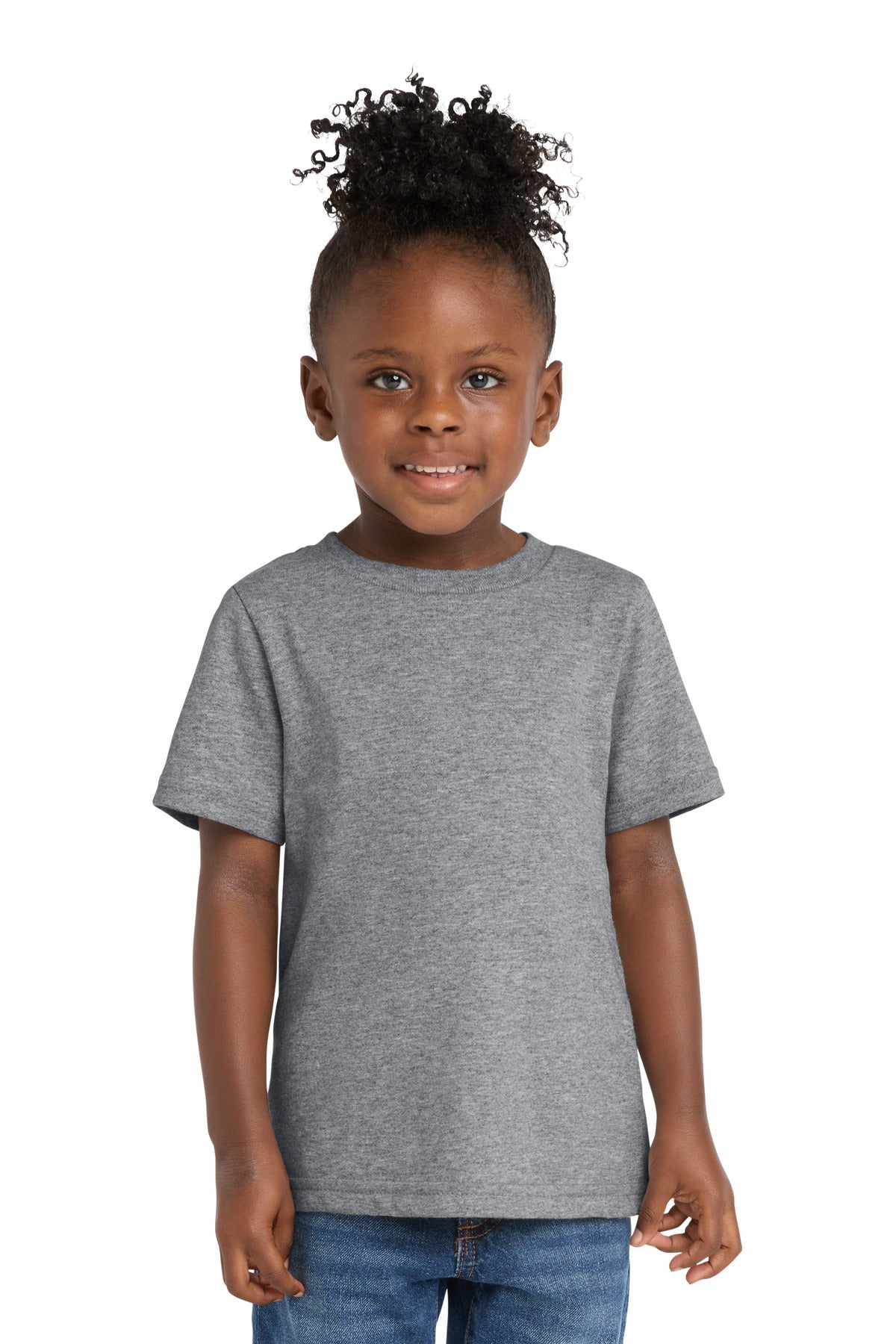 Port & Co Toddler Core Cotton Tee. CAR54T in Athletic Heather