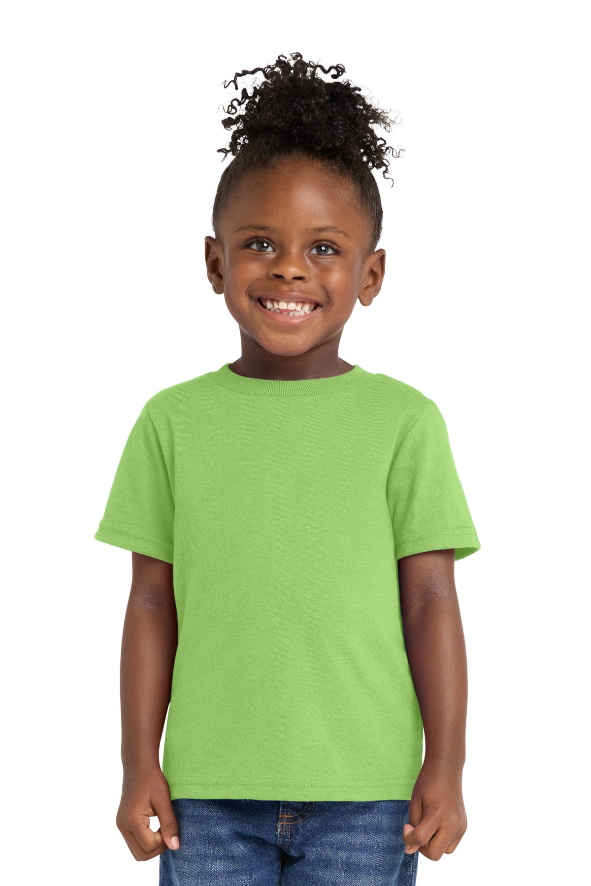 Port & Co Toddler Core Cotton Tee. CAR54T in Lime