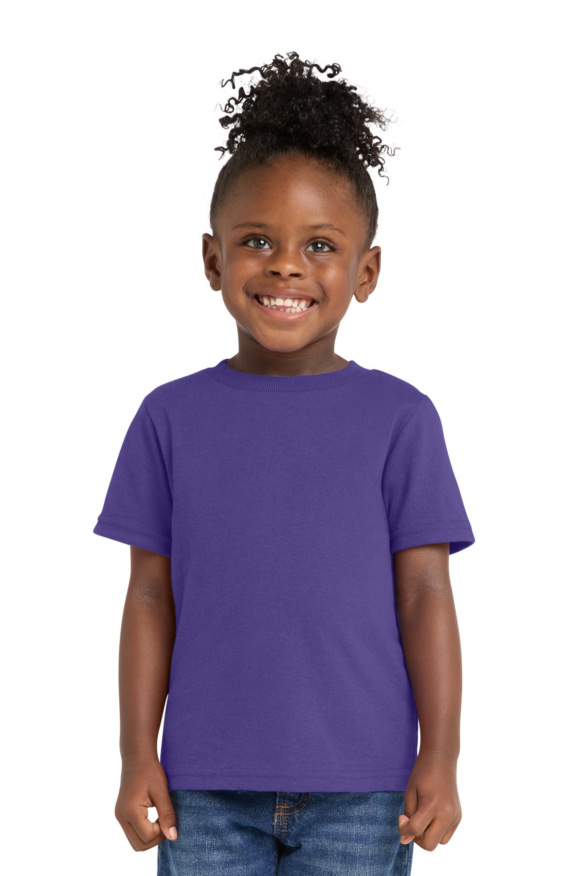 Port & Co Toddler Core Cotton Tee. CAR54T in Purple