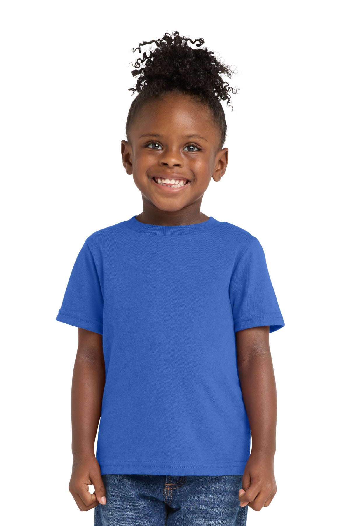 Port & Co Toddler Core Cotton Tee. CAR54T in Royal