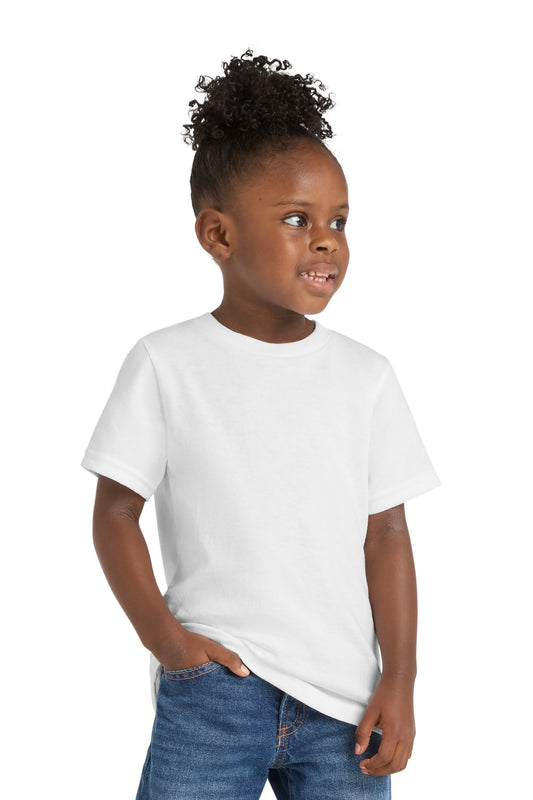 Port & Co Toddler Core Cotton Tee. CAR54T in White