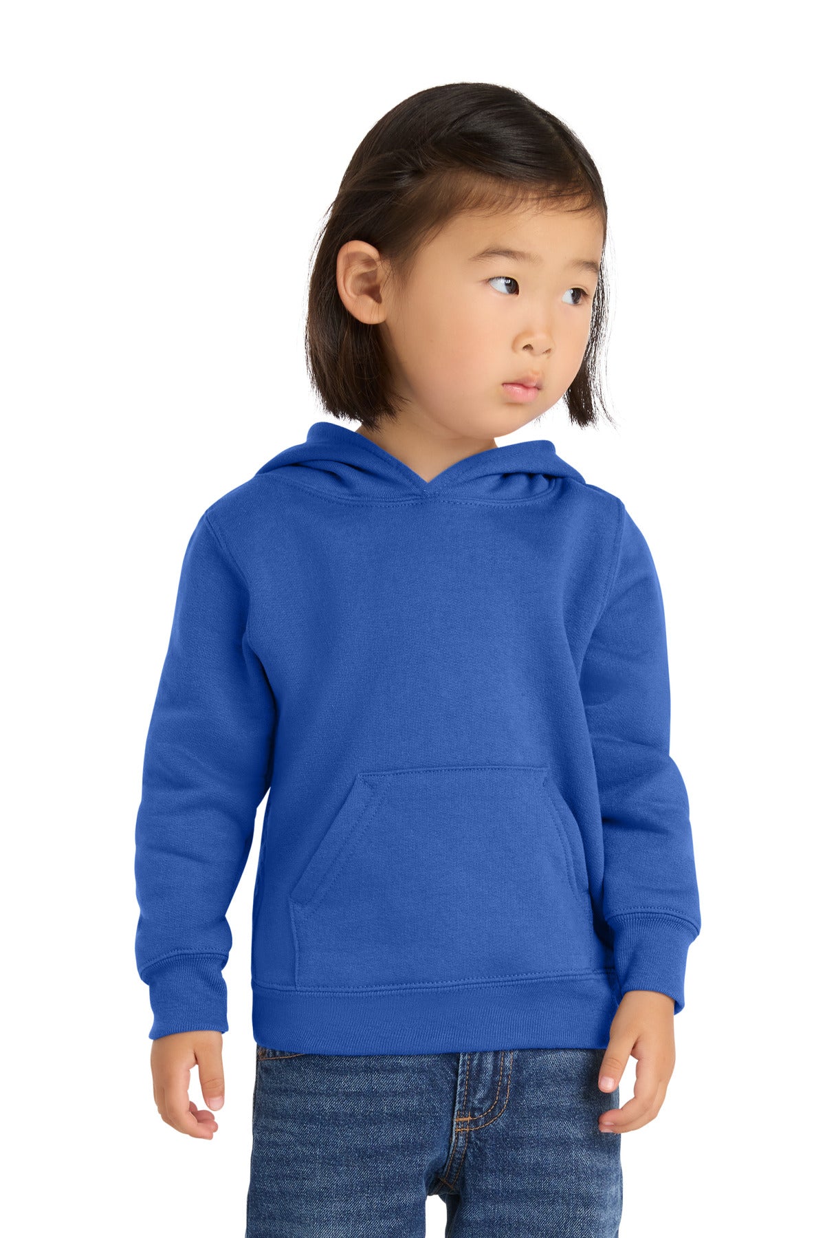 Port & Co Toddler Core Fleece Pullover Hooded Sweatshirt. CAR78TH in Royal