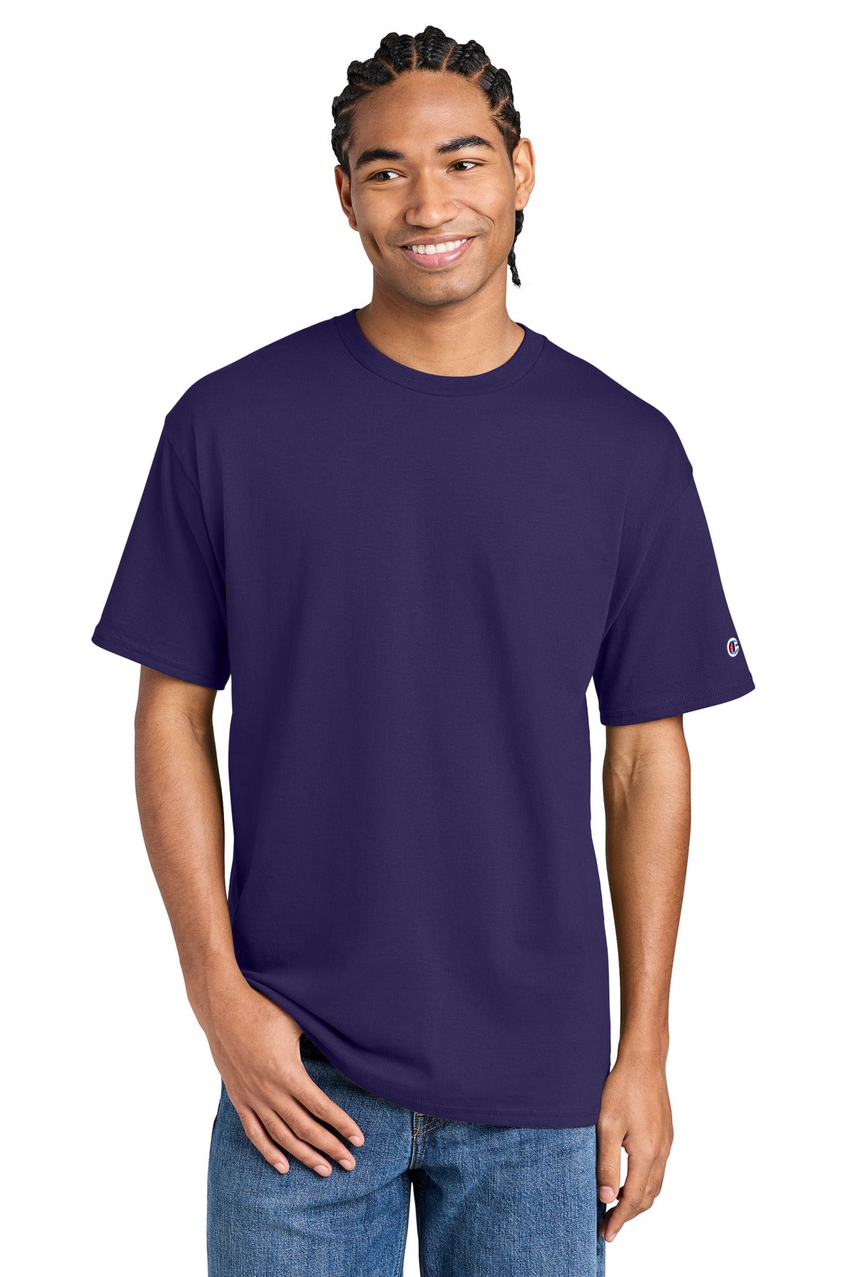 Champion Jersey Short Sleeve Tee CH1000 in Champion Purple