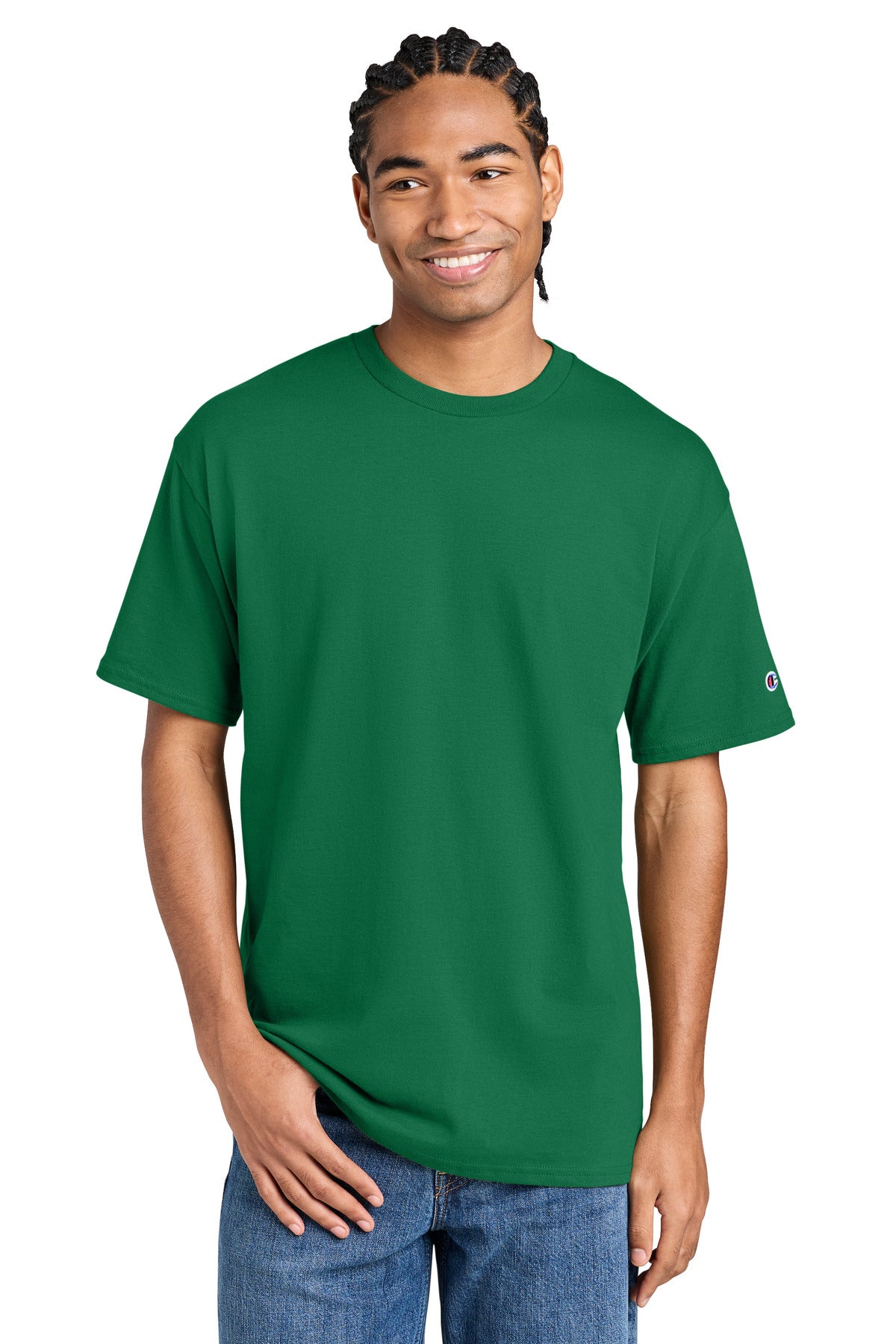 Champion Jersey Short Sleeve Tee CH1000 in Kelly Green