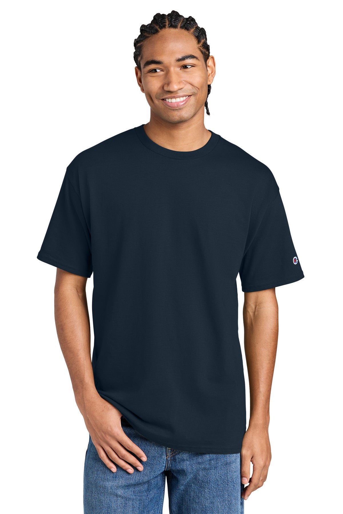 Champion Jersey Short Sleeve Tee CH1000 in Navy