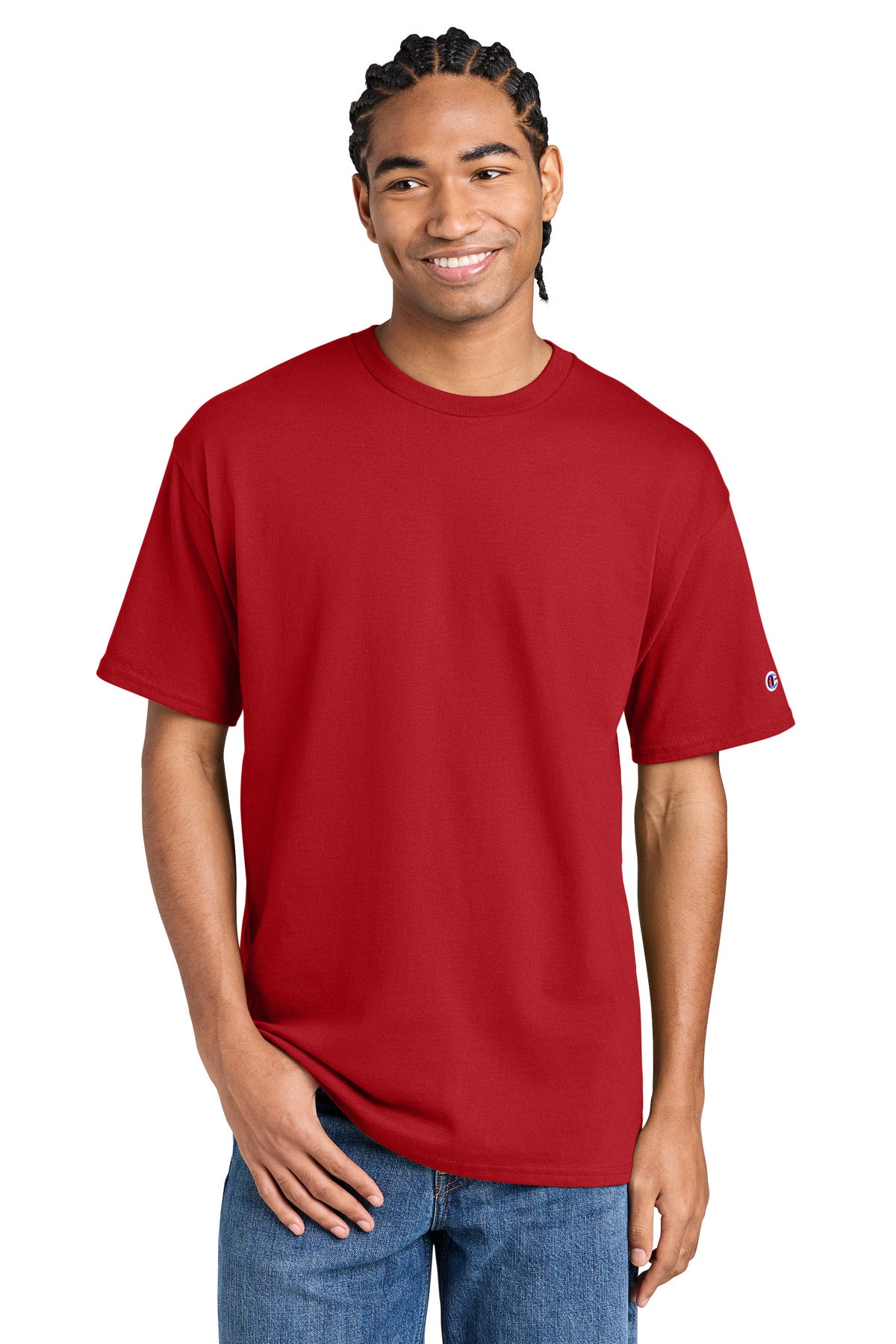Champion Jersey Short Sleeve Tee CH1000 in Red
