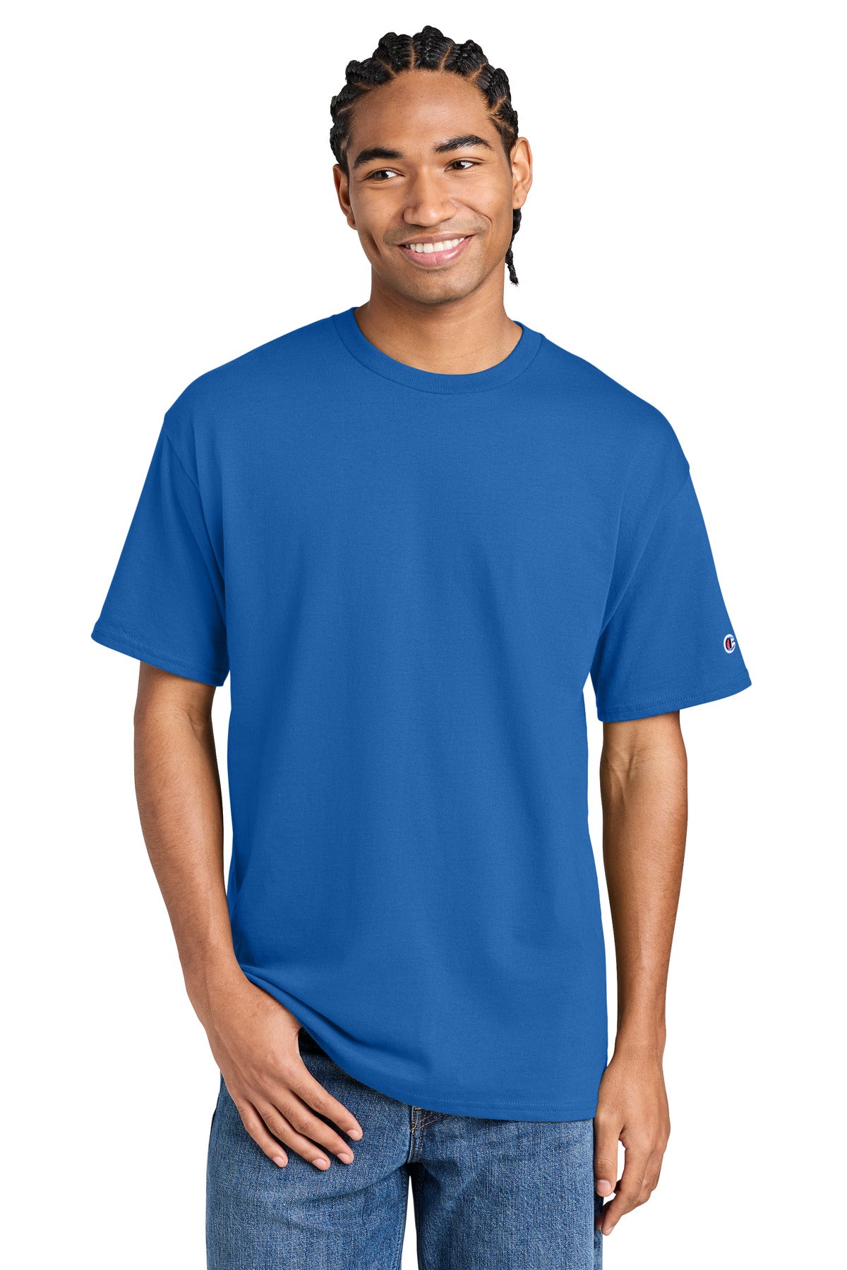 Champion Jersey Short Sleeve Tee CH1000 in Royal Blue