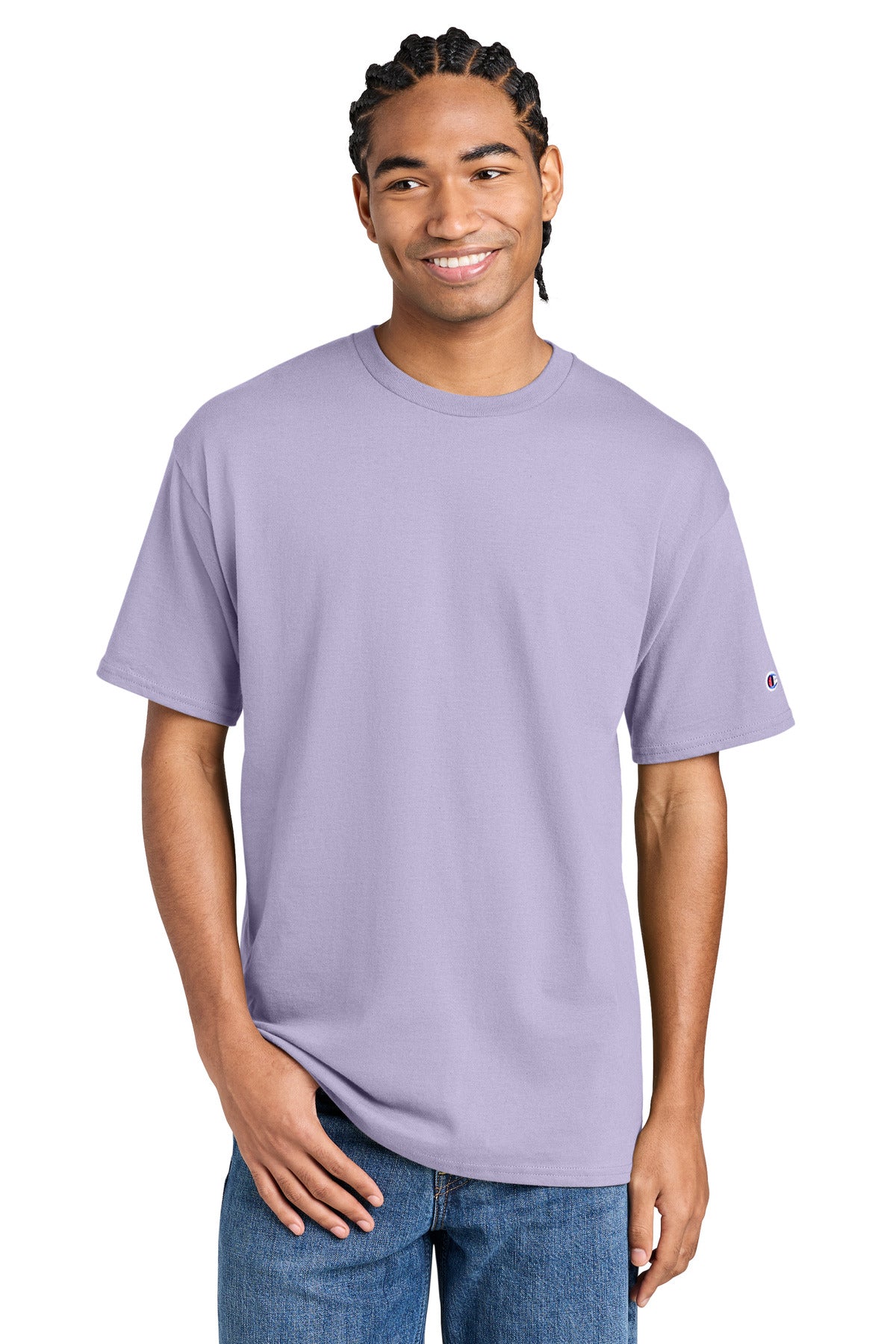 Champion Jersey Short Sleeve Tee CH1000 in Urban Lilac
