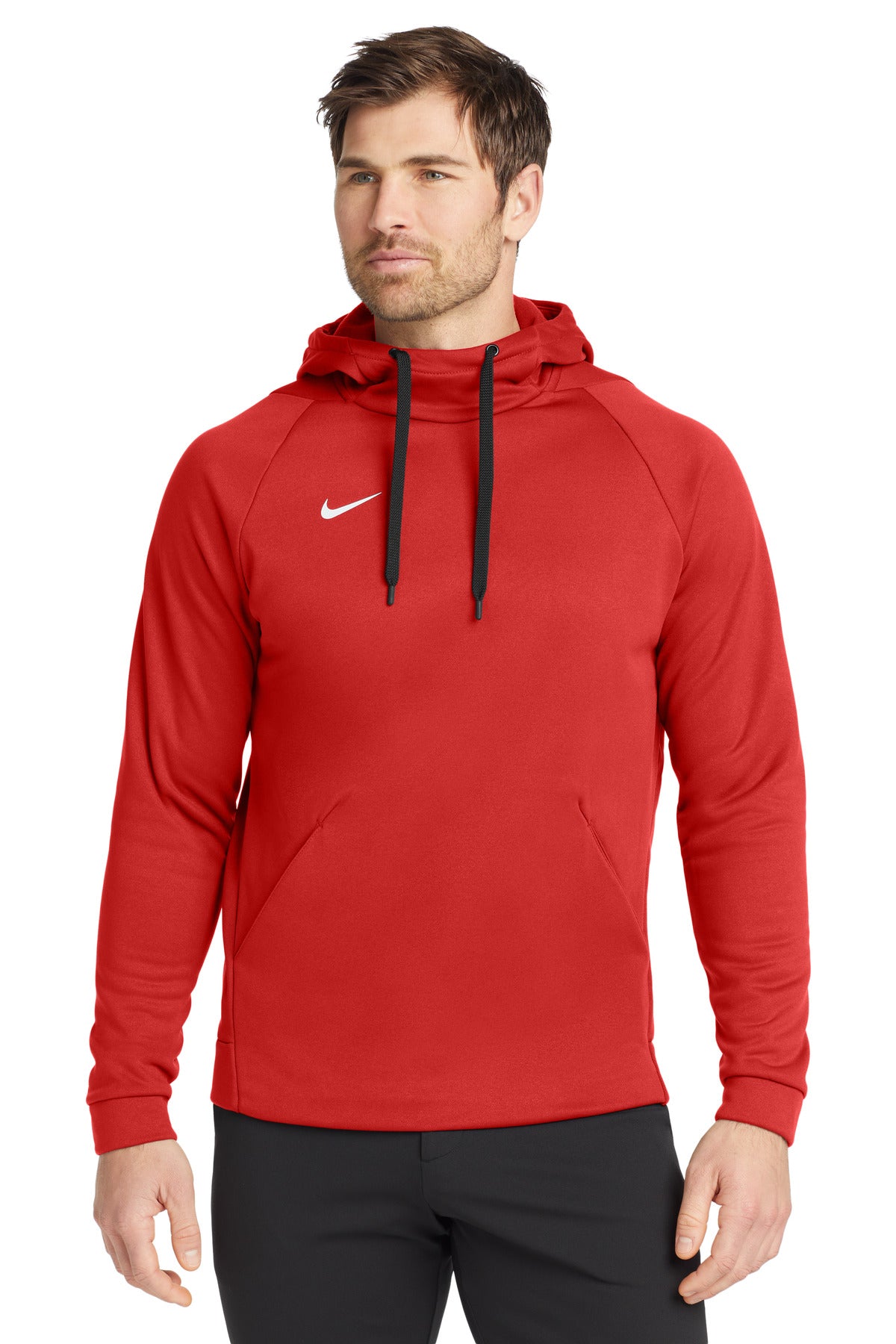 Nike Therma-FIT Pullover Fleece Hoodie  CN9473 in Team Scarlet