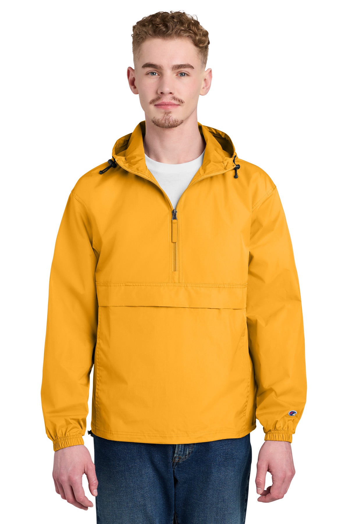 Champion Packable Anorak Jacket CO200 in Gold