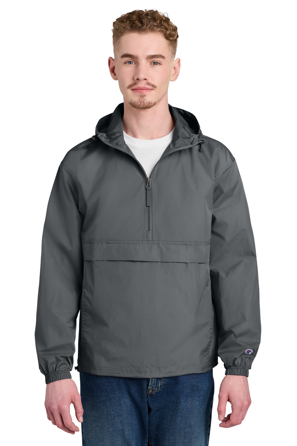 Champion Packable Anorak Jacket CO200 in Graphite