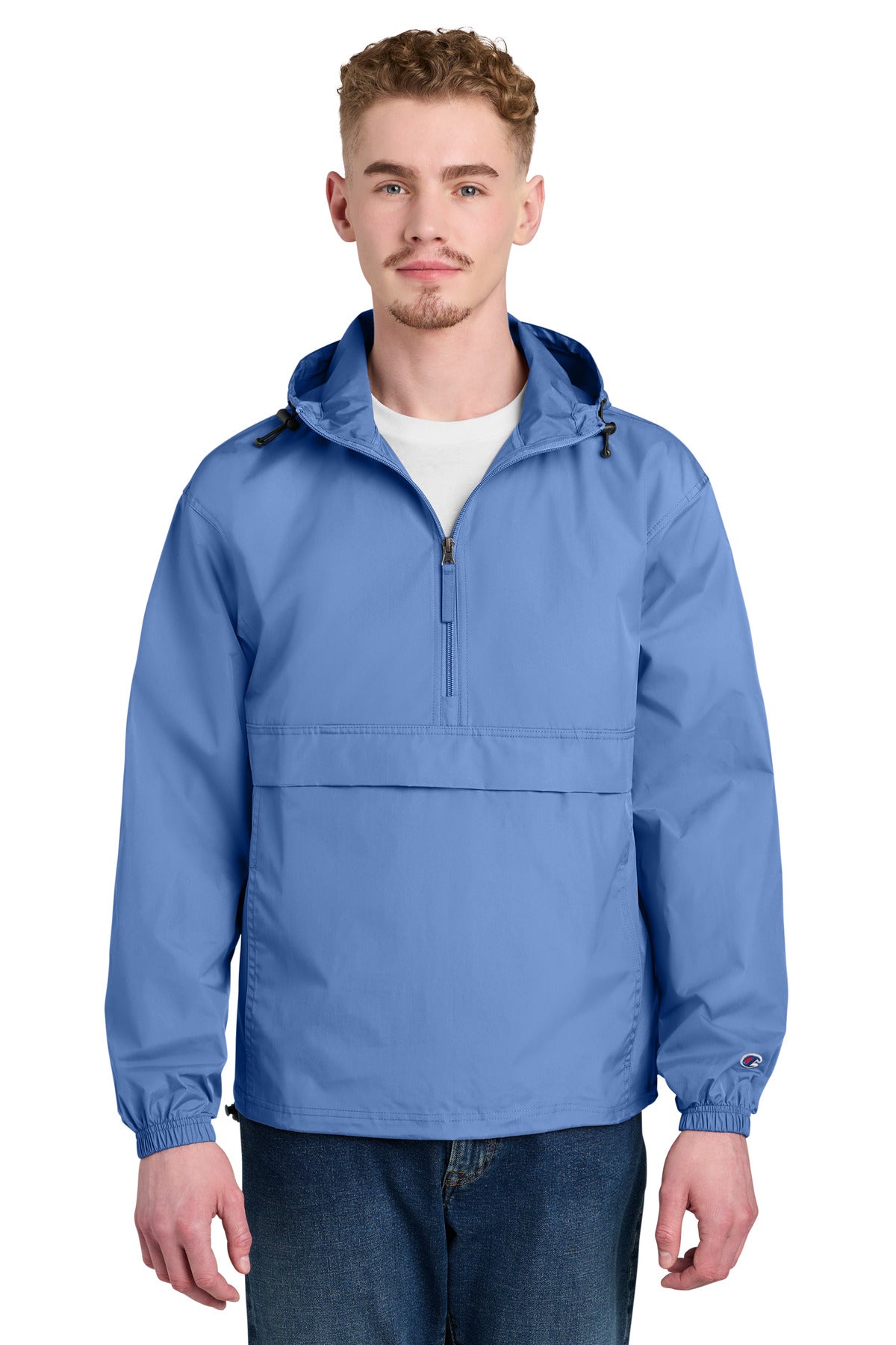 Champion Packable Anorak Jacket CO200 in Light Blue
