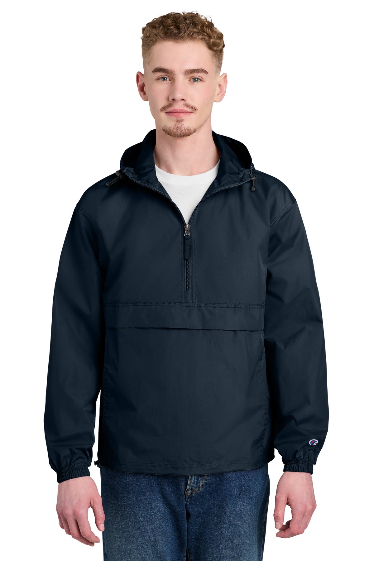 Champion Packable Anorak Jacket CO200 in Navy