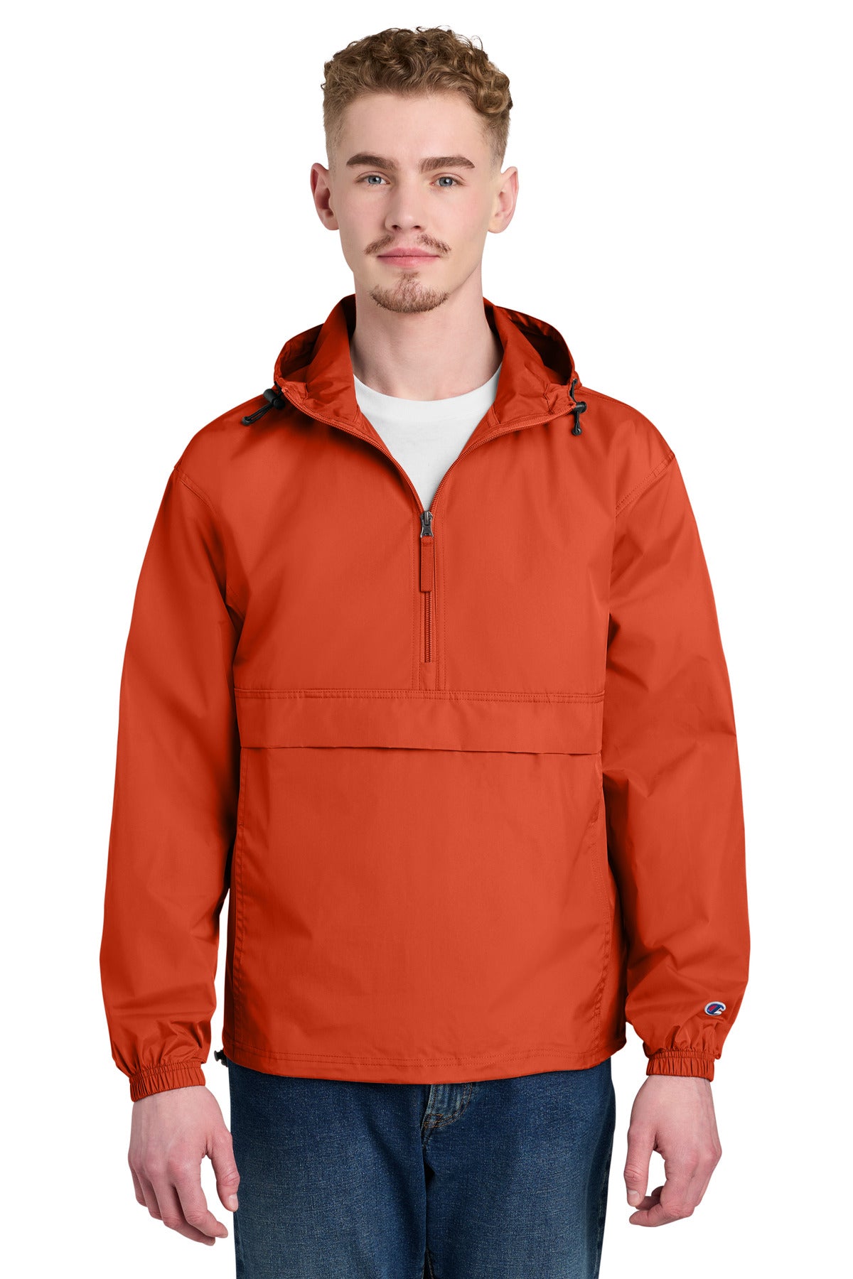 Champion Packable Anorak Jacket CO200 in Orange