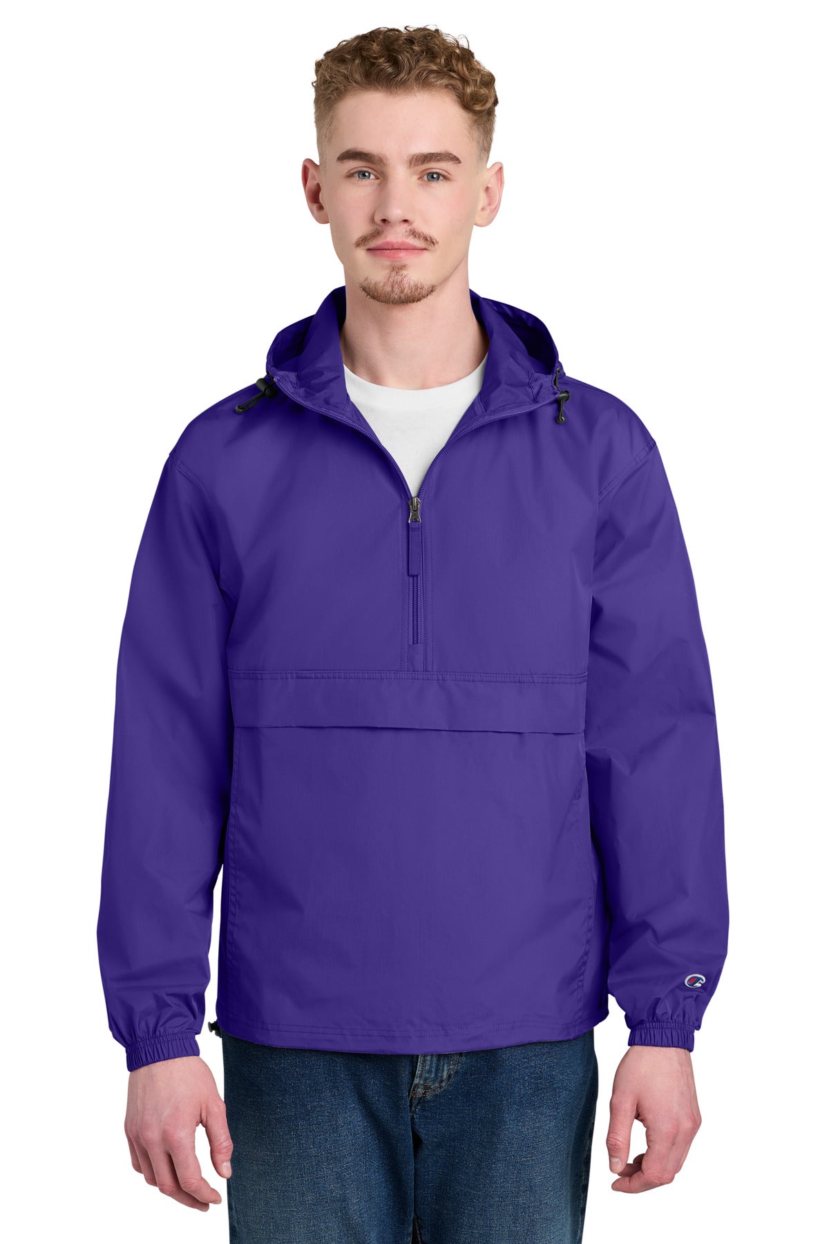 Champion Packable Anorak Jacket CO200 in Purple