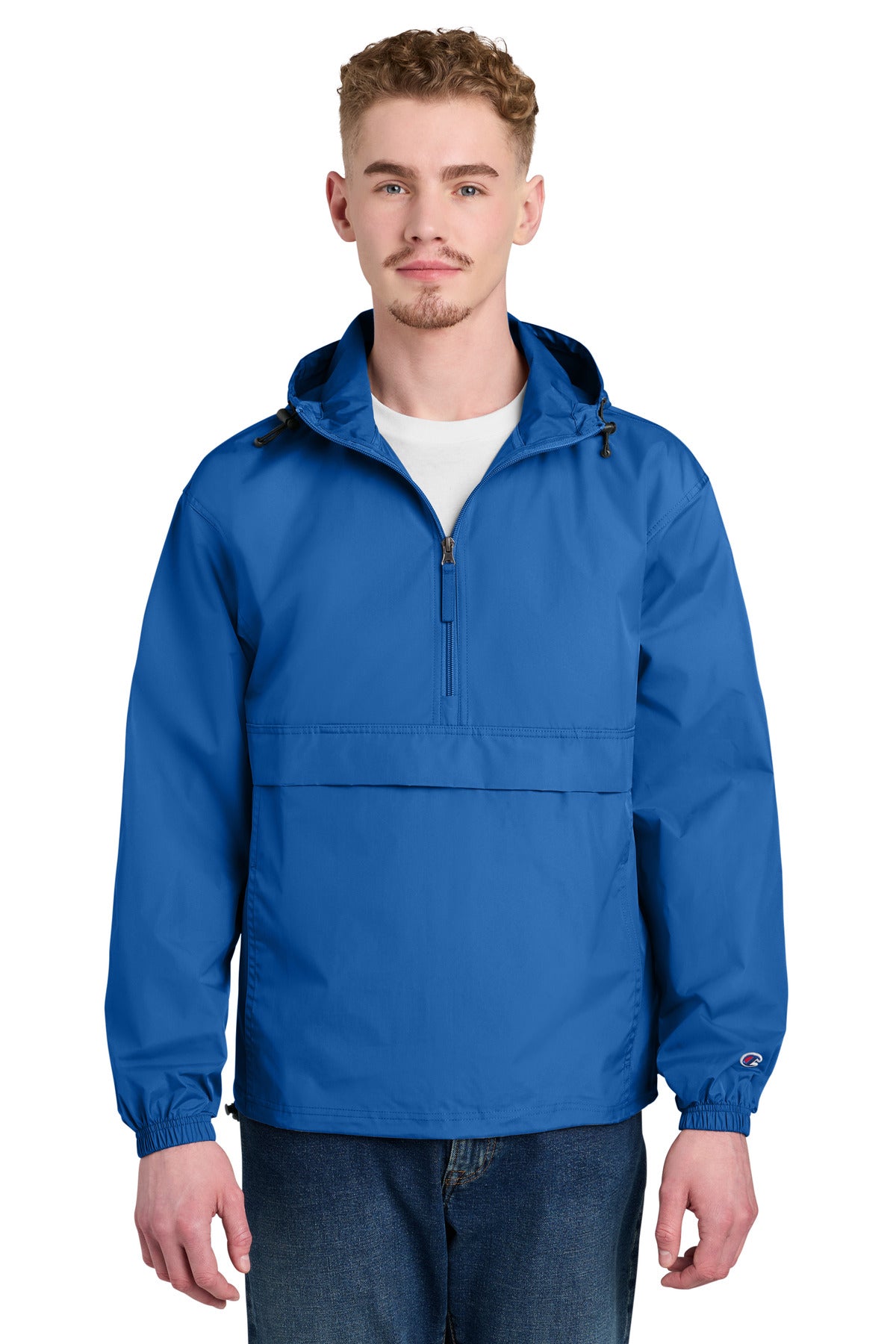 Champion Packable Anorak Jacket CO200 in Royal Blue