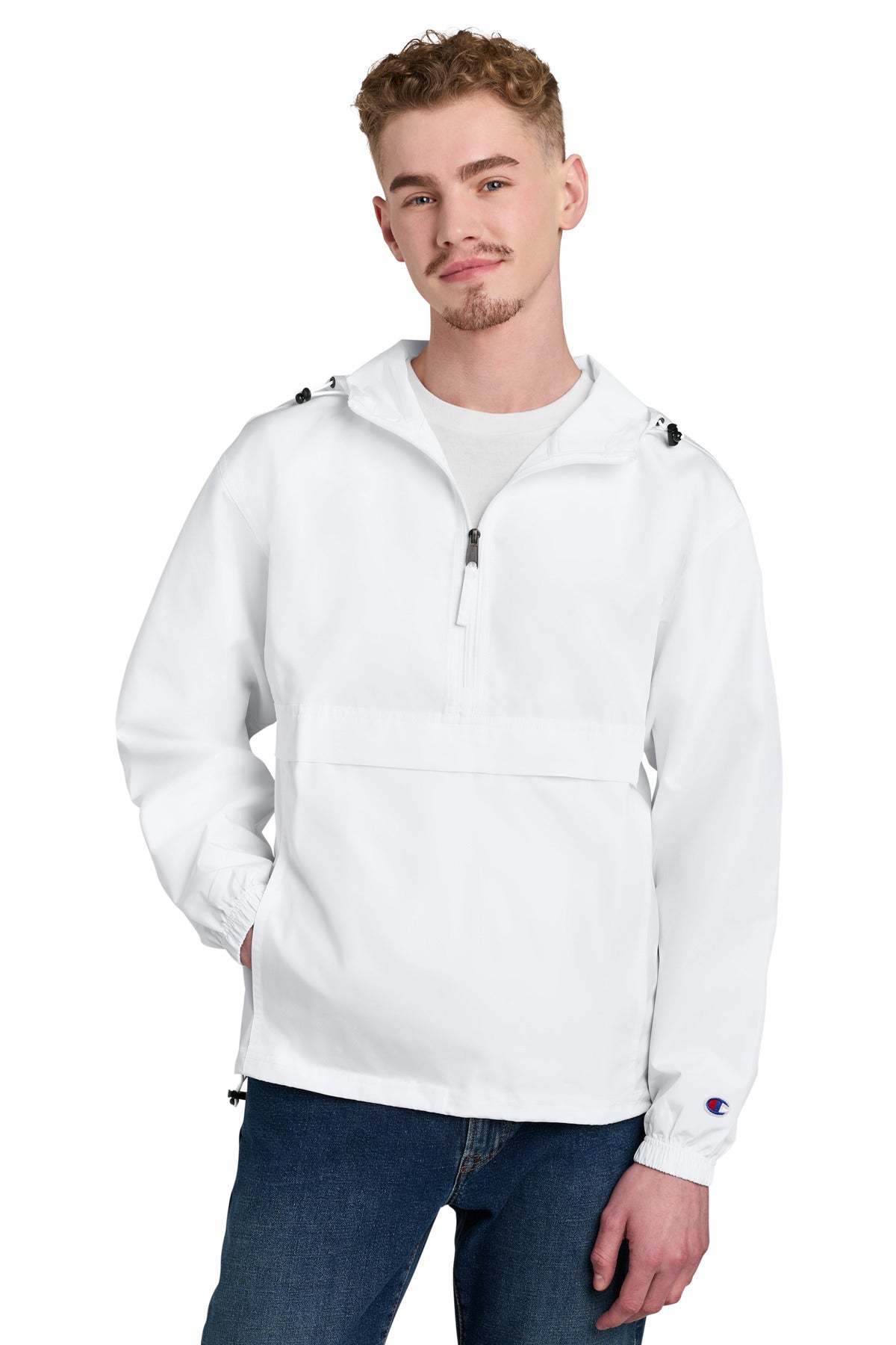Champion Packable Anorak Jacket CO200 in White