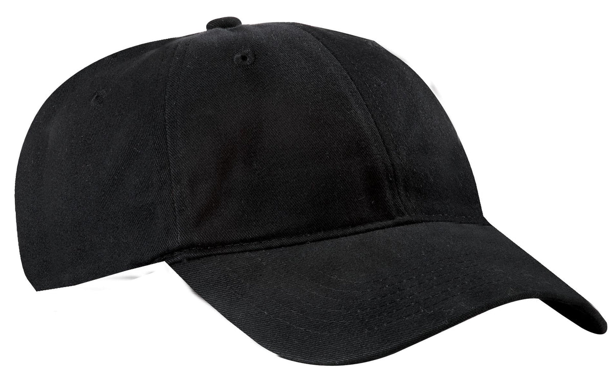Port Authority Brushed Twill Low Profile Cap.  CP77 in Black