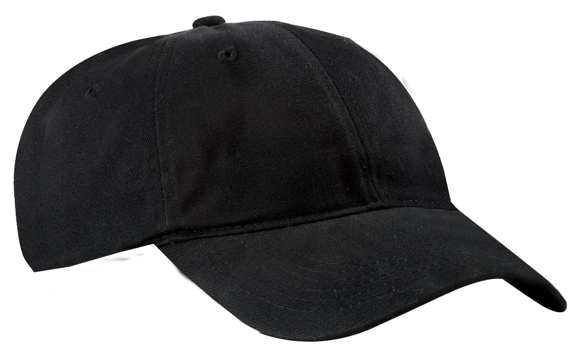 Port Authority Brushed Twill Low Profile Cap.  CP77 in Black