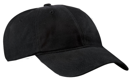Port Authority Brushed Twill Low Profile Cap.  CP77 in Black