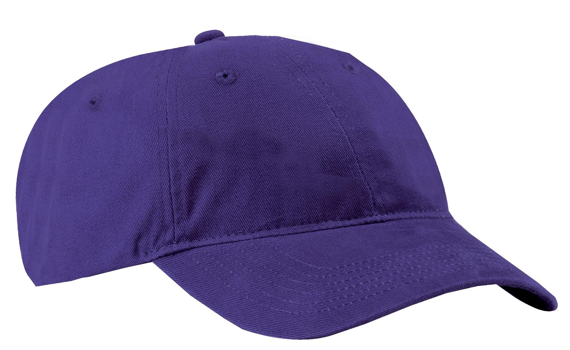 Port Authority Brushed Twill Low Profile Cap.  CP77 in Purple