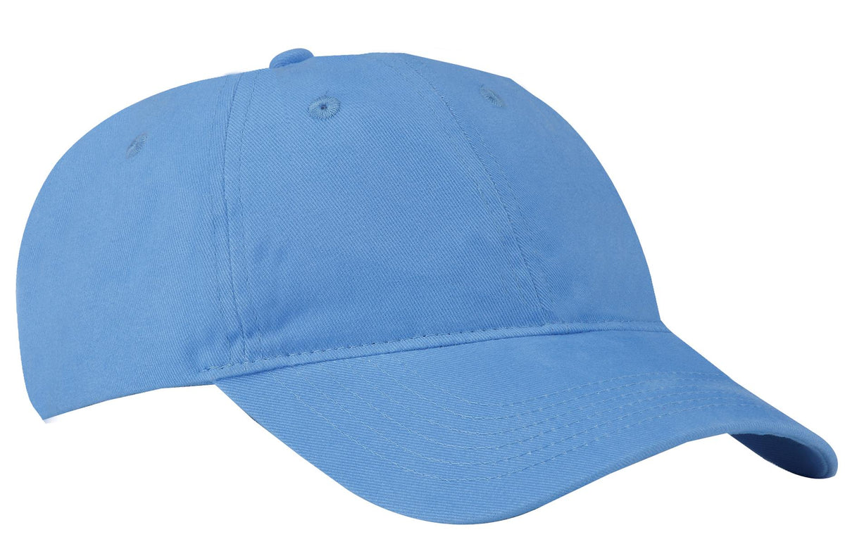 Port Authority Brushed Twill Low Profile Cap.  CP77 in Carolina Blue