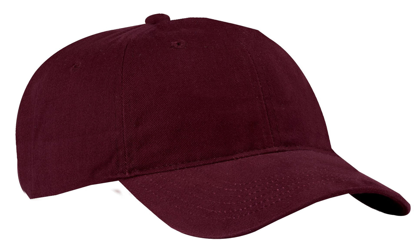 Port Authority Brushed Twill Low Profile Cap.  CP77 in Maroon