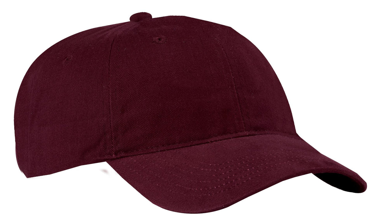 Port Authority Brushed Twill Low Profile Cap.  CP77 in Maroon