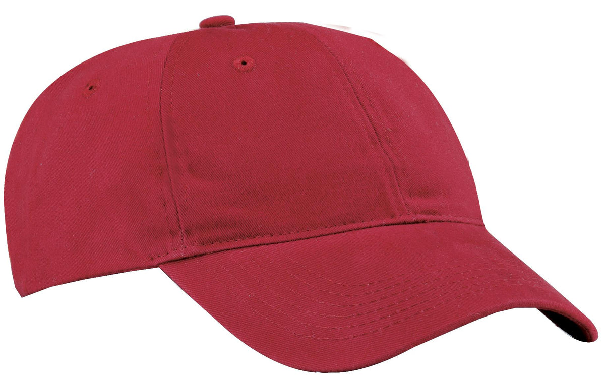 Port Authority Brushed Twill Low Profile Cap.  CP77 in Red