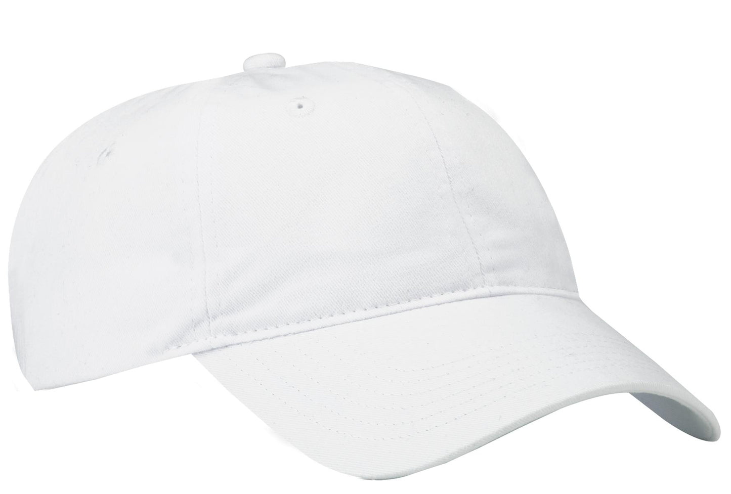 Port Authority Brushed Twill Low Profile Cap.  CP77 in White