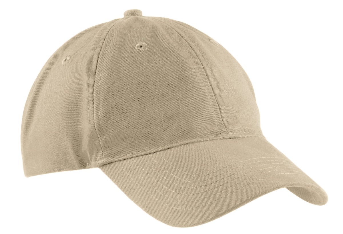 Port Authority Brushed Twill Low Profile Cap.  CP77 in Khaki