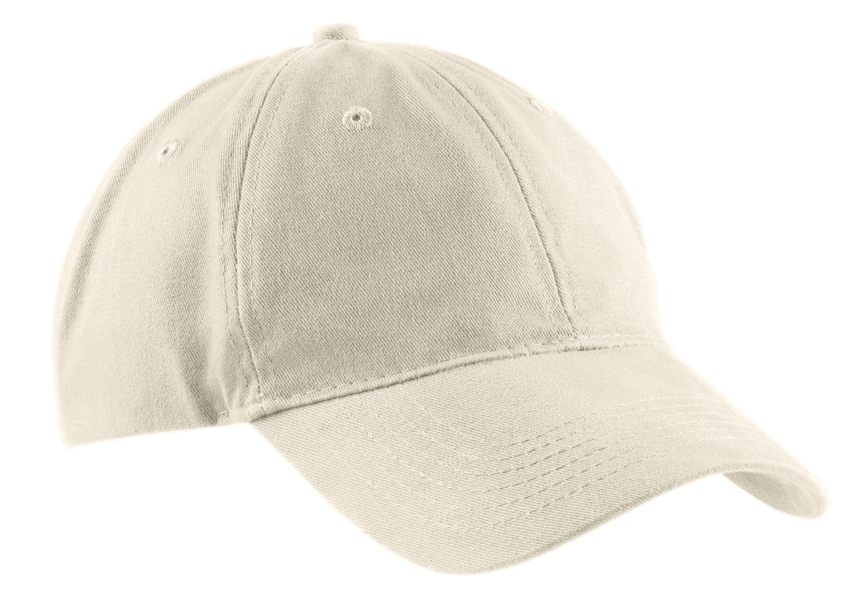 Port Authority Brushed Twill Low Profile Cap.  CP77 in Stone
