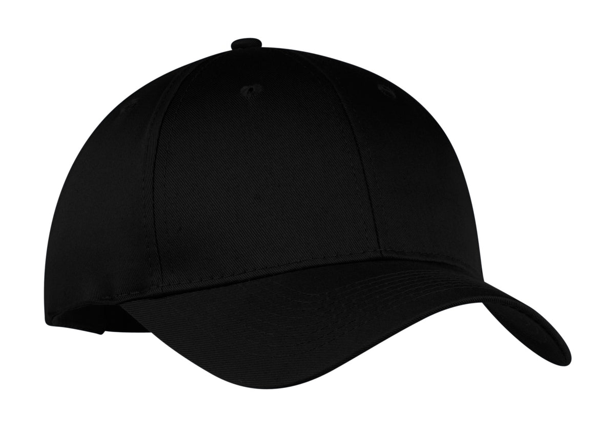 Port Authority Six-Panel Twill Cap.  CP80 in Black