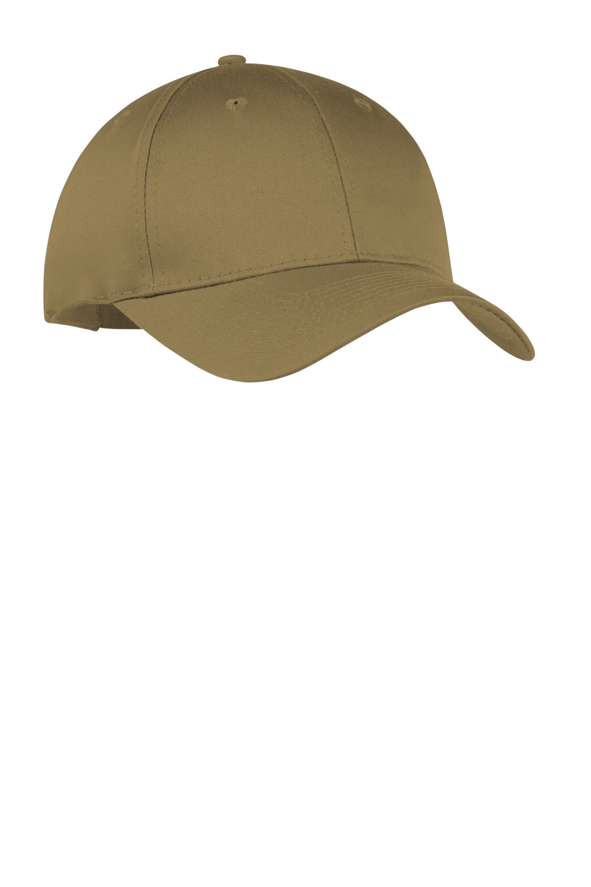 Port Authority Six-Panel Twill Cap.  CP80 in Coyote Brown