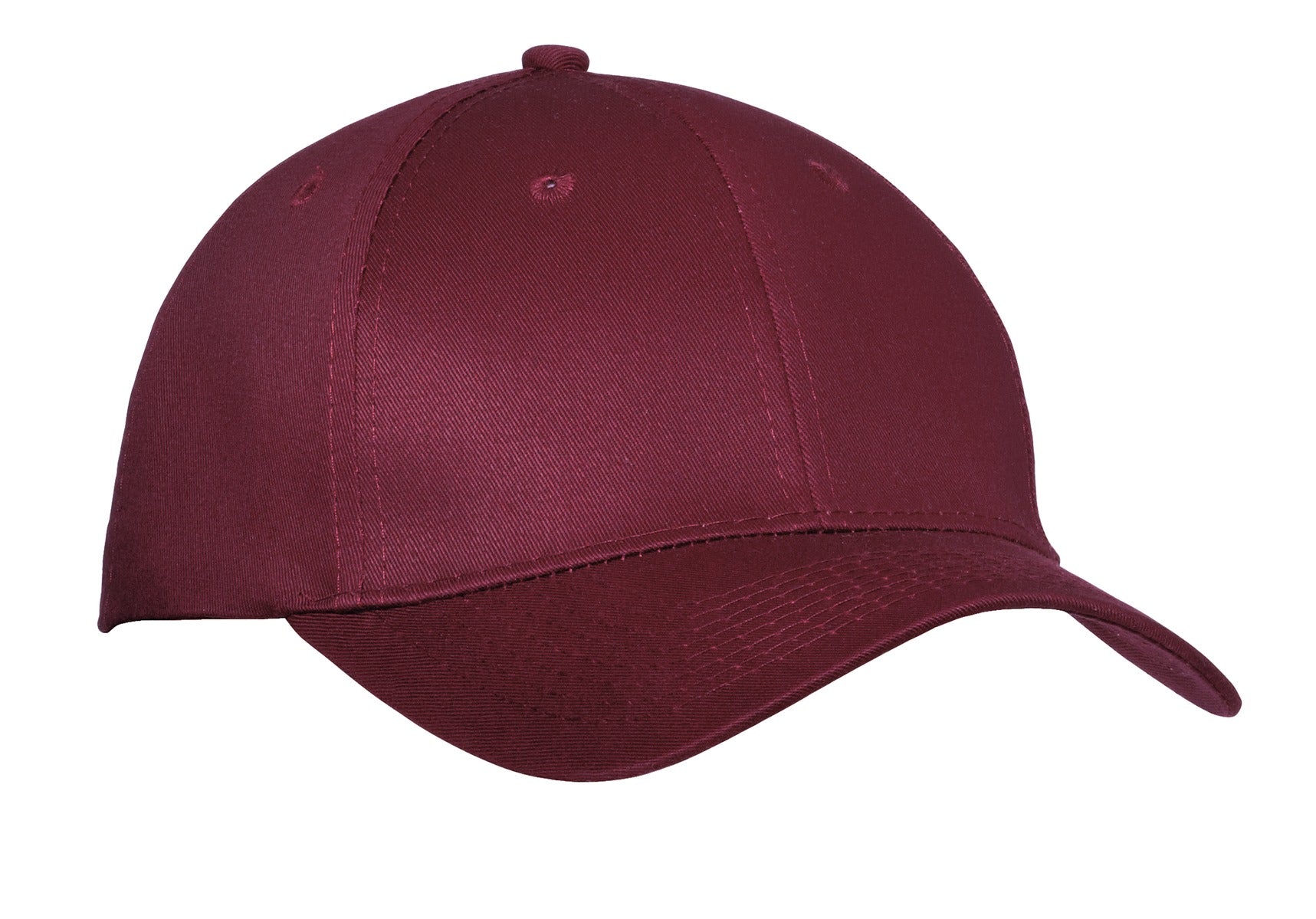 Port Authority Six-Panel Twill Cap.  CP80 in Maroon