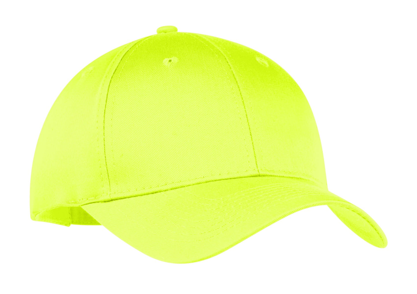 Port Authority Six-Panel Twill Cap.  CP80 in Neon Yellow