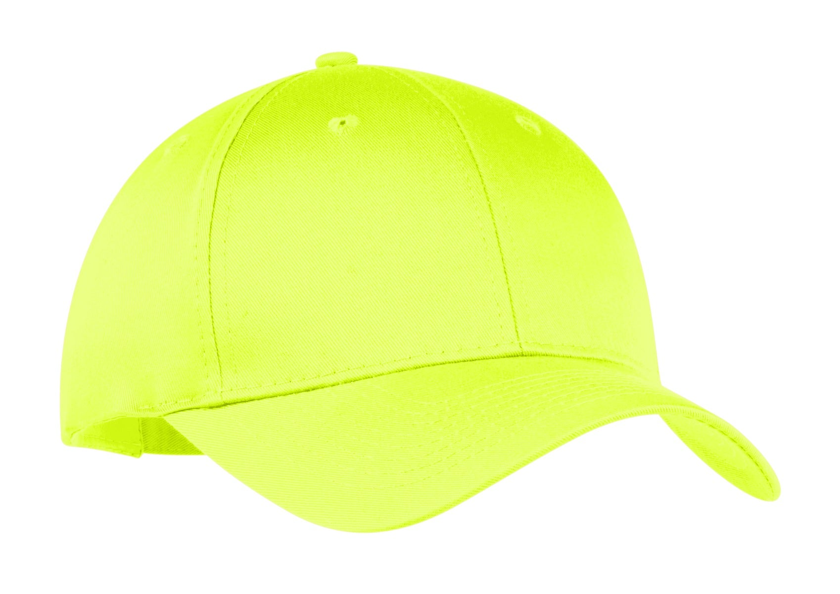 Port Authority Six-Panel Twill Cap.  CP80 in Neon Yellow