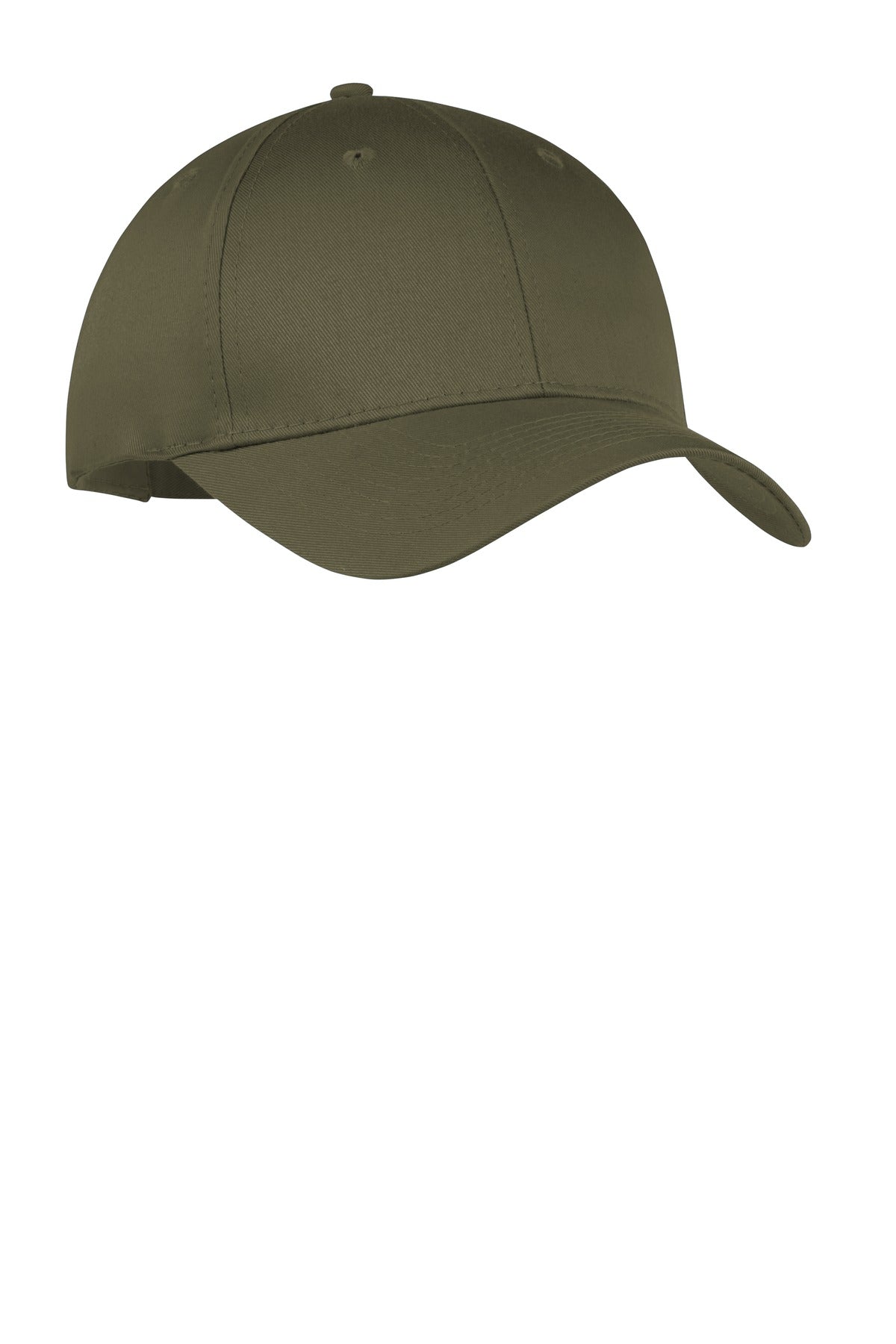 Port Authority Six-Panel Twill Cap.  CP80 in Olive Drab Green